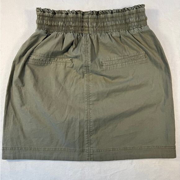 Velvet Heart Green Khaki Cargo Paperbag Waist Tie Cargo Mini Skirt Small - Picture 6 of 9